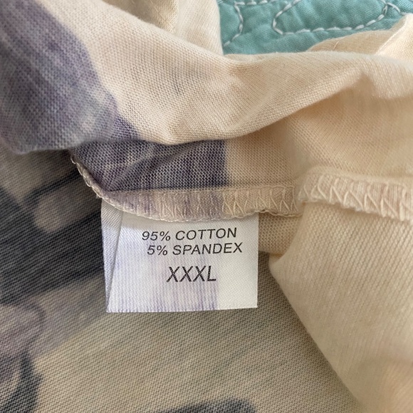 Just Cavalii Graphic Long Sleeve Tee Shirt Cars 3X tan cream - Picture 10 of 10